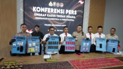 Polres Mojokerto Kota Ungkap Narkoba Temukan 330 Catride Vape Berisi Etomidate