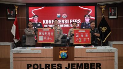 Polres Jember Ungkap Kasus Narkoba Amankan 30 Tersangka dan Ratusan Gram Sabu