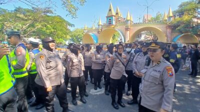Polres Pelabuhan Tanjung Perak Kerahkan 696 Personel Amankan Pengesahan Warga Baru PSHT di Surabaya
