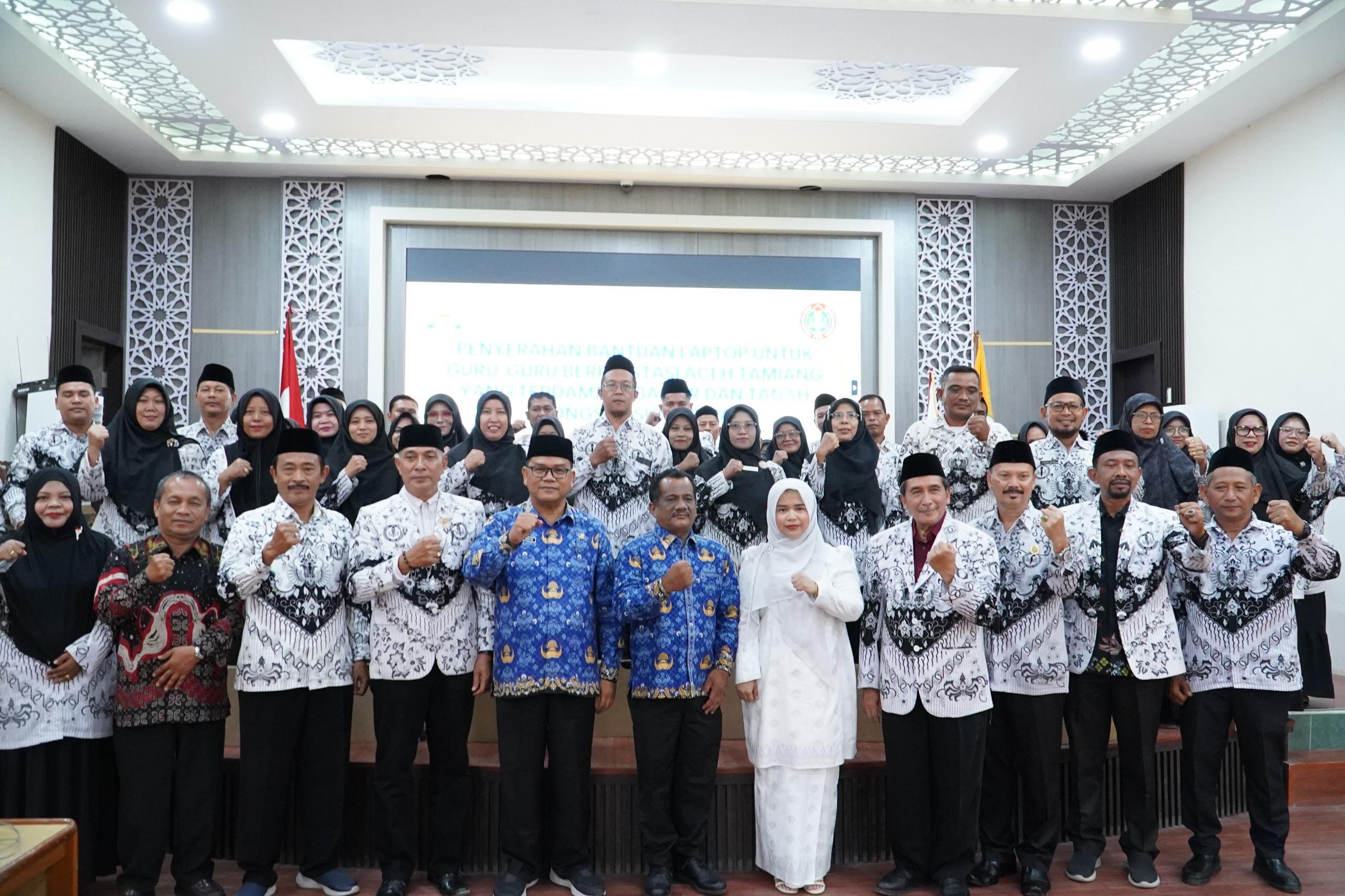 Pemerintah Kabupaten Aceh Tamiang mengaprisiasi PGRI) DKI Jakarta atas kepedulian kepada para guru di Kabupaten Aceh Tamiang.