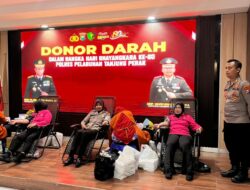 Sambut Hari Bhayangkara ke-80, Polres Pelabuhan Tanjung Perak Gelar Aksi Donor Darah, Kumpulkan 78 Kantong Darah