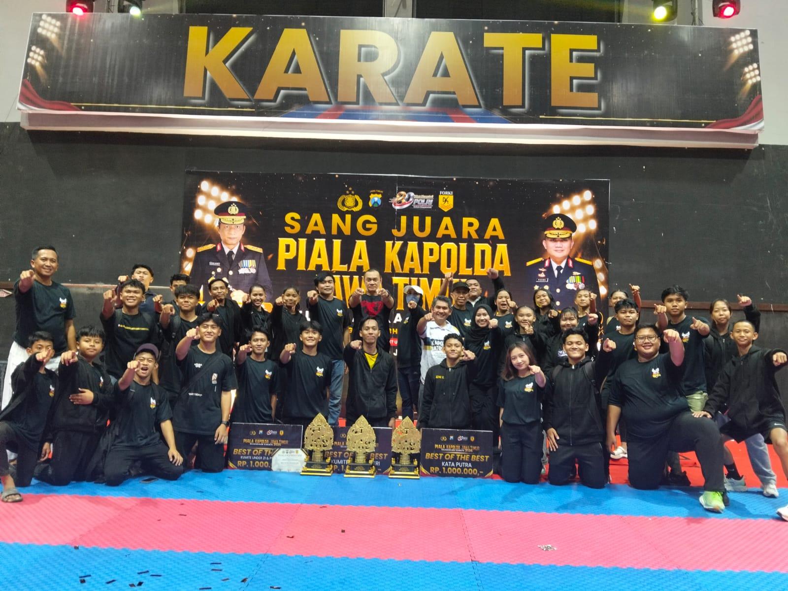 Hari Bhayangkara ke-80, Polres Pelabuhan Tanjung Perak Tim Karate binaan Satresnarkoba Polres Pelabuhan Tanjung Perak tampil impresif turnamen Karate Piala Kapolda Jawa Timur
