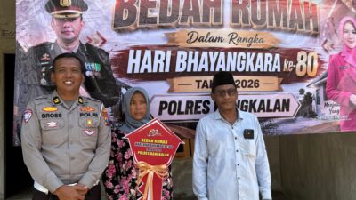 Sambut Hari Bhayangkara ke-80, Polres Bangkalan Berikan Bukti Nyata Bedah Rumah Warga Kurang Mampu