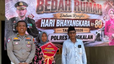 Sambut Hari Bhayangkara ke-80, Polres Bangkalan Berikan Bukti Nyata Bedah Rumah Warga Kurang Mampu