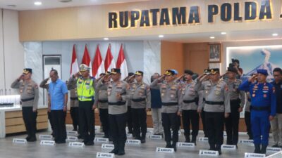 Jelang Hari Bhayangkara ke-80, Polda Jatim Ikuti Upacara Pemuliaan Nilai-Nilai Tribrata