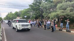 Kasat Lantas AKP Febry Hermawan Pimpin Langsung Pengamanan Jalur Presiden RI Hadiri Penutupan Musnas di Bangkalan