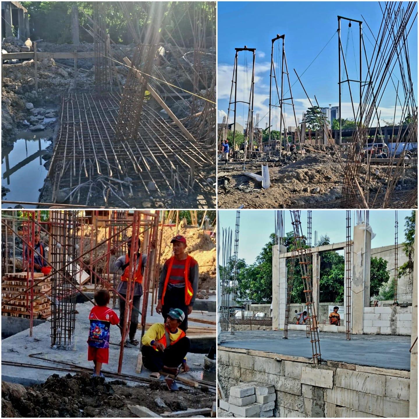 Foto: Pembangunan Gedung Puskesmas Sidosermo TA 2026. Mutu dan spesifikasi pembesian menjadi sorotan serta perlu diverifikasi kesesuaiannya dengan gambar rencana (bestek) dan dokumen kontrak.