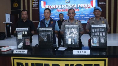 Polres Blitar Kota Ungkap Kasus Narkoba 14 Tersangka Diamankan