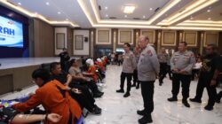 Polda Jawa Timur kegiatan donor darah dari Bakti Kesehatan dalam rangka memperingati Hari Bhayangkara ke-80 Tahun 2026.