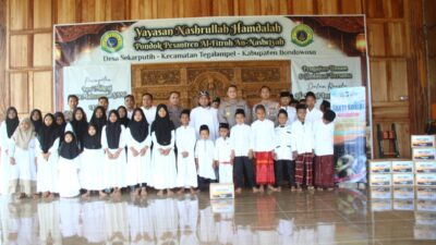 Sambut Hari Bhayangkara ke 80, Polres Bondowoso Salurkan Bantuan untuk Anak Yatim, Ojol dan Sopir Angkot