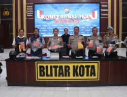 Polres Blitar Kota Amankan Tersangka Komplotan Perampok Lintas Daerah Sasar Minimarket