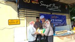 Polsek Cantikan menggelar kegiatan bakti sosial (baksos) dalam rangka memperingati Hari Bhayangkara ke-80