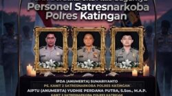 Tiga Personel Polri Gugur Saat Bertugas Ungkap Kasus Narkoba di Katingan, Dianugerahi Kenaikan Pangkat Luar Biasa Anumerta