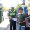 Membahayakan Pengguna Jalan, Truk Bermuatan Sirtu Tanpa Terpal Ditilang Satlantas Polres Bangkalan