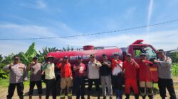 Dampak kemarau panjang yang mengancam sektor pertanian, Polres Pelabuhan Tanjung Perak personel penggerak ketahanan pangan Polsek Kenjeran menyelamatkan lahan jagung