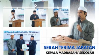 Sertijab Penuh Khidmah, Yayasan Nurul Karomah Hadiahi Kepala Demisioner Voucher Umrah