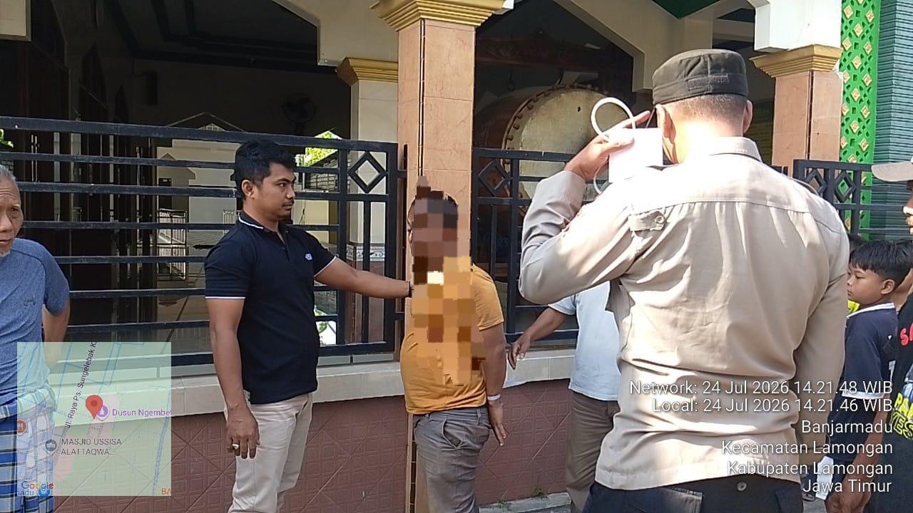 Polres Lamongan melalui Polsek Karanggeneng berhasil mengungkap kasus tindak pidana pencurian uang kotak amal