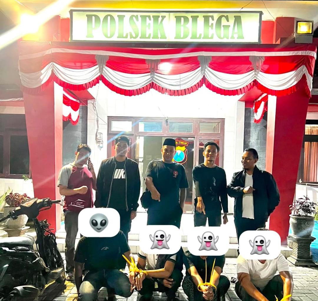 Unit Reskrim Polsek Blega berhasil mengamankan 2 orang terduga pelaku pencurian sepeda motor dan 1 orang terduga pelaku penipuan serta penggelapan sepeda motor dan HP