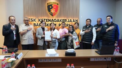 Desk Ketenagakerjaan Polri bersama Kemnaker berhasil memfasilitasi penyelesaian perselisihan hubungan industrial antara PT Amos Indah Indonesia