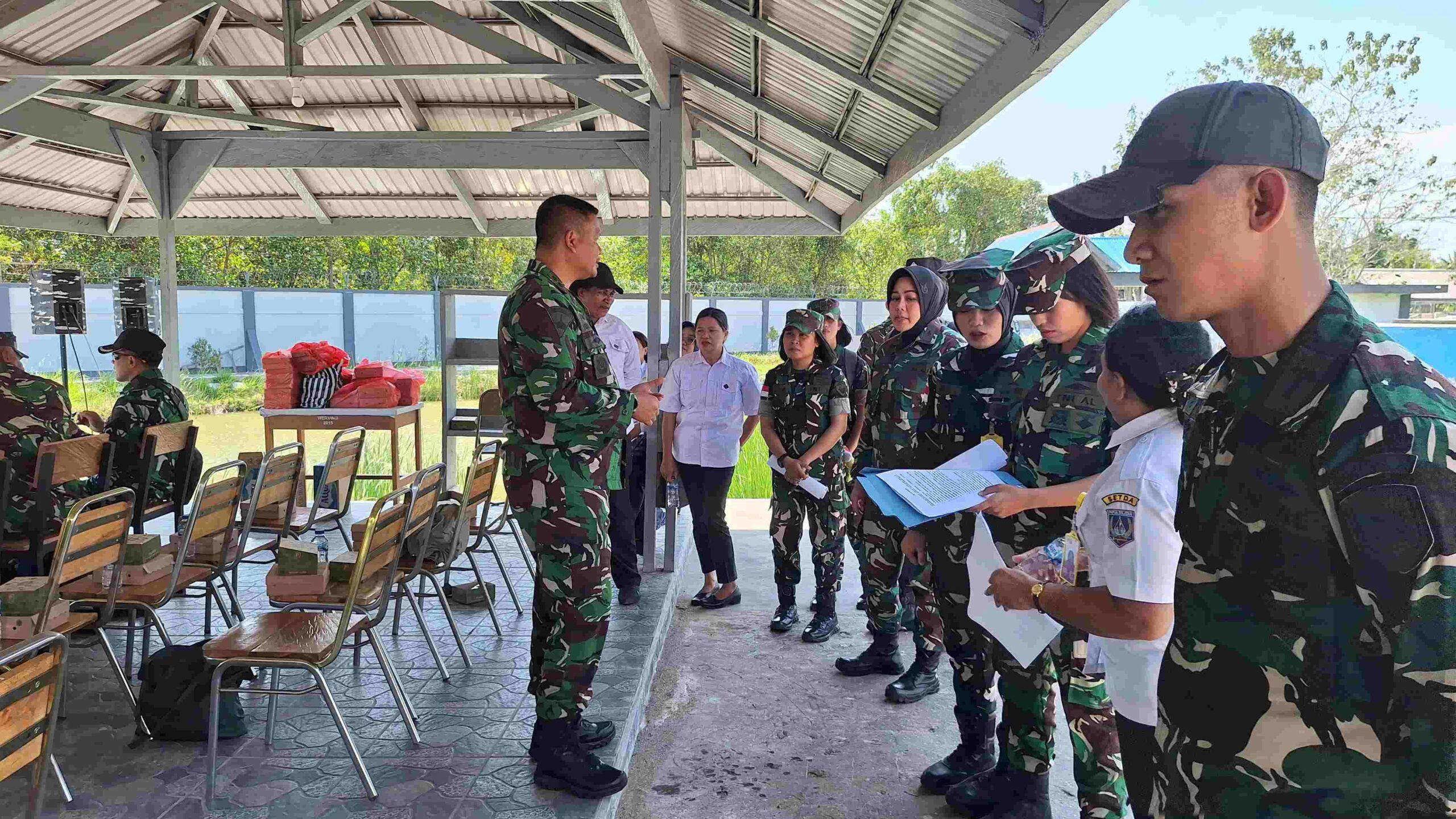 Empat Perwira Ikuti Seleksi Komandan Upacara HUT ke-81 Kemerdekaan RI di Papua Selatan
