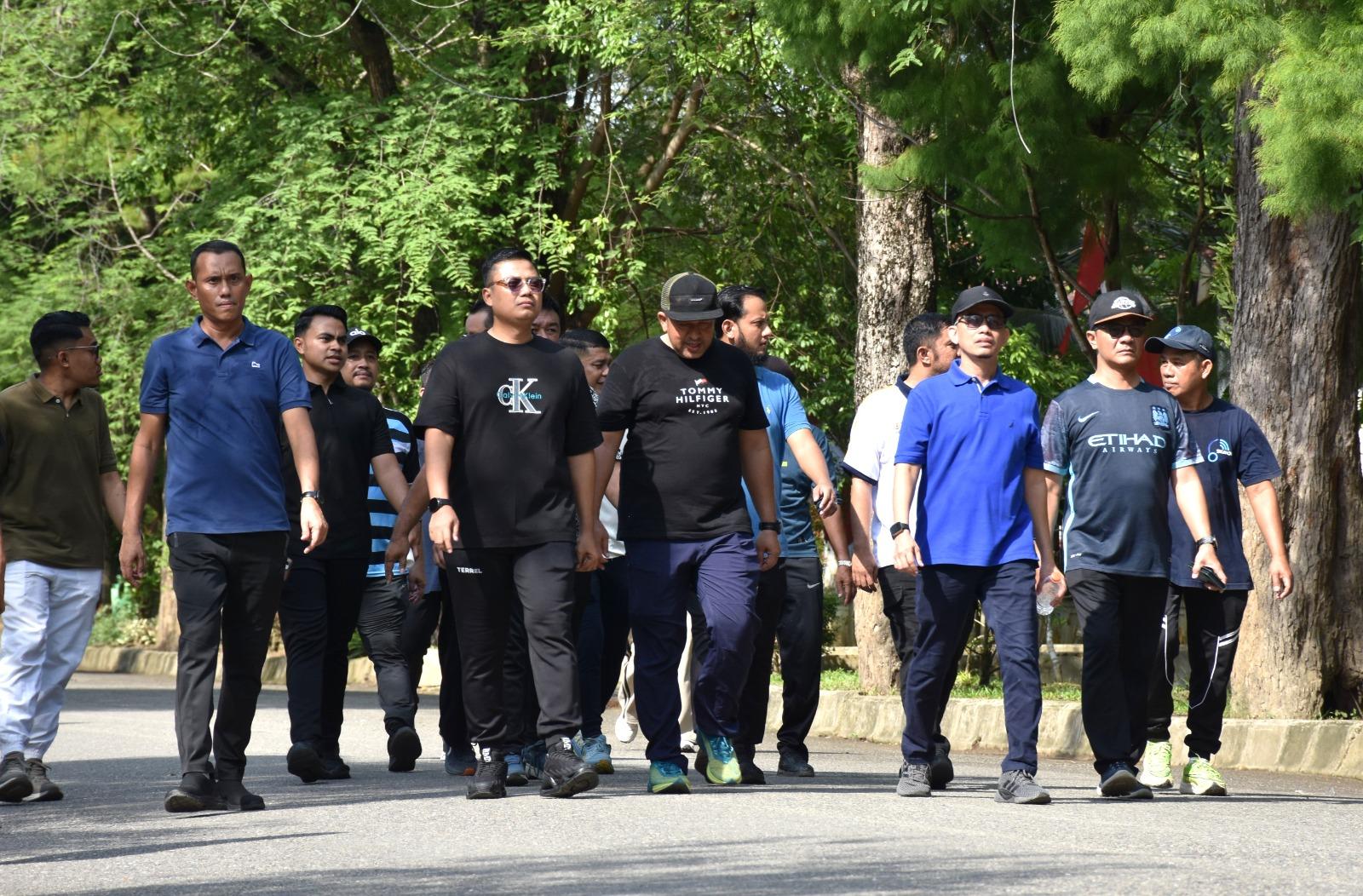 Wali Kota Langsa Jeffry Sentana S. Putra bersama Wakil Wali Kota Muhammad Haikal Alfisyahrin