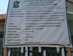 Profesionalisme Proyek Publik Dipertanyakan, Ketika Jabatan Lurah Diduga Merangkap Pimpinan Proyek di Papan Informasi Pokmas Balongsari Kompak