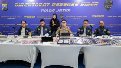 Polda Jatim Bongkar Arisan Online Fiktif Transaksi Capai Rp.71 Miliar