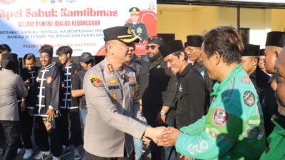 Polres Pelabuhan Tanjung Perak Gelar Apel Sabuk Kamtibmas dalam Rangka Dialog Kebangsaan