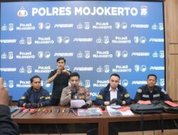 Polres Mojokerto Amankan 3 Tersangka Pencurian Brankas isi Rp.1,4 Miliar Milik Kampus UAC Pacet