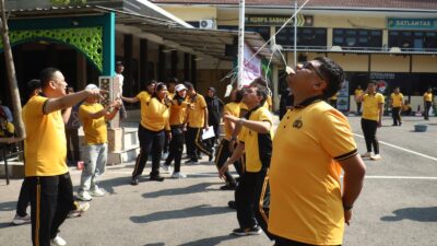 Semarak HUT ke-81 Kemerdekaan RI, Polres Tanjung Perak Gelar Olahraga dan Lomba Khas Agustusan
