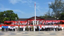 Kirab Bendera Merah Putih 81 Meter Kobarkan Semangat Kemerdekaan di Kota Langsa