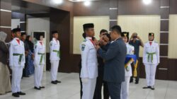 Pemko Langsa mengukuhkan 22 anggota Paskibraka Kota Langsa Tahun 2026.