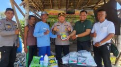 Polres Tanjung Perak Salurkan Bantuan Obat, Bibit dan Pupuk untuk Perkuat Ketahanan Pangan di Kenjeran