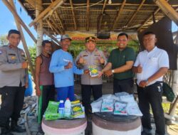 Polres Tanjung Perak Salurkan Bantuan Obat, Bibit dan Pupuk untuk Perkuat Ketahanan Pangan di Kenjeran