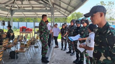 Empat Perwira Ikuti Seleksi Komandan Upacara HUT ke-81 Kemerdekaan RI di Papua Selatan