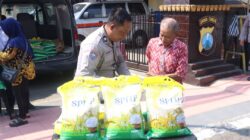 Polres Blitar Kota Gelar Gerakan Pangan Murah Sambut HUT Kemerdekaan RI ke-81