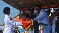 Upacara dipimpin oleh Gubernur Provinsi Papua Selatan, Prof. Dr. Ir. Apolo Safanpo, S.T., M.T., I.P.M.,