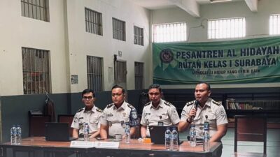 Rutan Kelas I Surabaya Sidoarjo dalam memastikan proses pemenuhan hak warga binaan berjalan tertib.