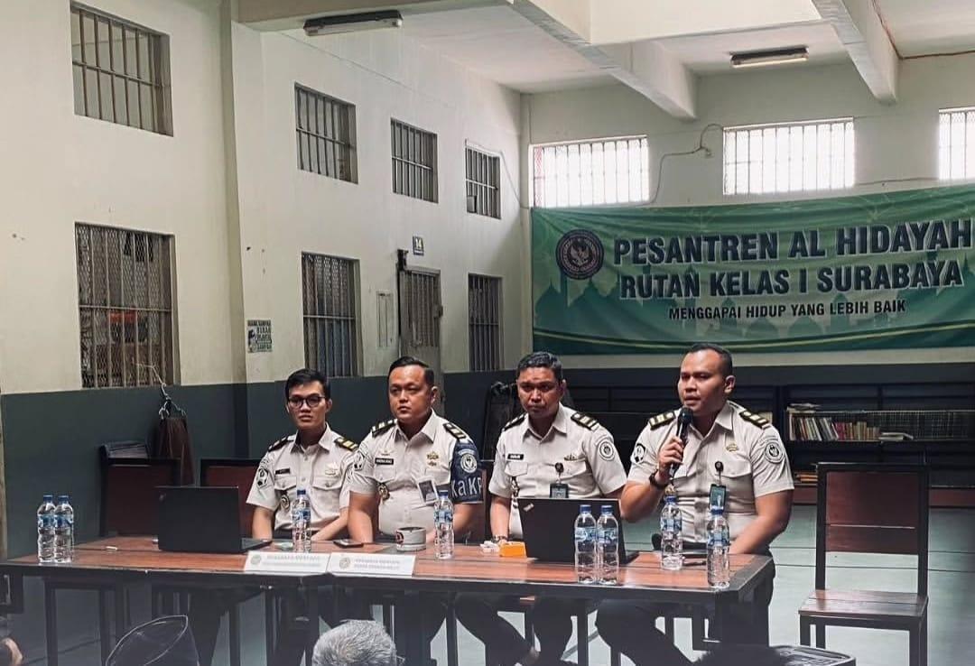 Rutan Kelas I Surabaya Sidoarjo dalam memastikan proses pemenuhan hak warga binaan berjalan tertib.