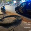Malam Buta di Jalan Sriwijaya: Diduga Tarik Kabel Tanpa Izin Jelas, Polisi Jadi Penjaga?