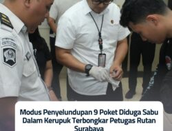 Rutan Surabaya Gagalkan Penyelundupan Diduga Sabu