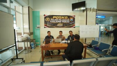 Polres Pelabuhan Tanjung Perak merespons insiden hilangnya kontak KM Virgo Transport 8, dengan mendirikan posko terpadu