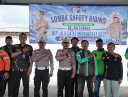 Rayakan HUT Lantas ke-71, Polres Bangkalan Ajak Ojol Uji Nyali Safety Riding Jadi Raja Jalanan Tertib dan Aman