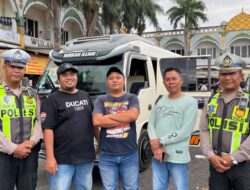 Cegah Laka Satlantas Polres Bangkalan Gelar Ram Check di Wisata Religi Syaikhona Kholil