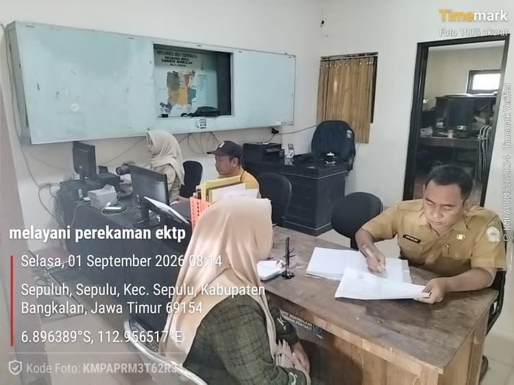 Perekaman e-KTP di Kecamatan Sepulu