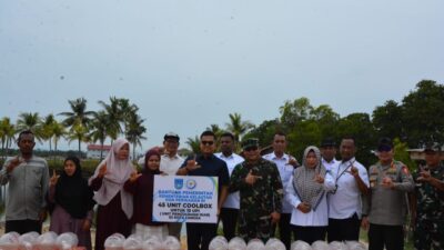 Ketua Tim Satgas PRR Pusat, Brigjen TNI (Mar) Dr. Guslin, S.H., M.H., bersama Wali Kota Langsa Jeffry Sentana S. Putra, S.E.,