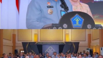 Karutan Surabaya Hadiri Pisah Sambut Pimpinan Kanwil Kemenkum Jawa Timur