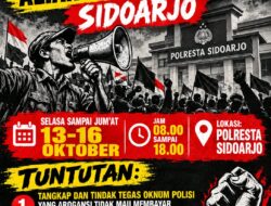 Oknum Polisi Sidoarjo Diduga Ogah Bayar Parkir Rp2.000, Aliansi Buruh Rakyat Gelar Aksi Empat Hari Beruntun