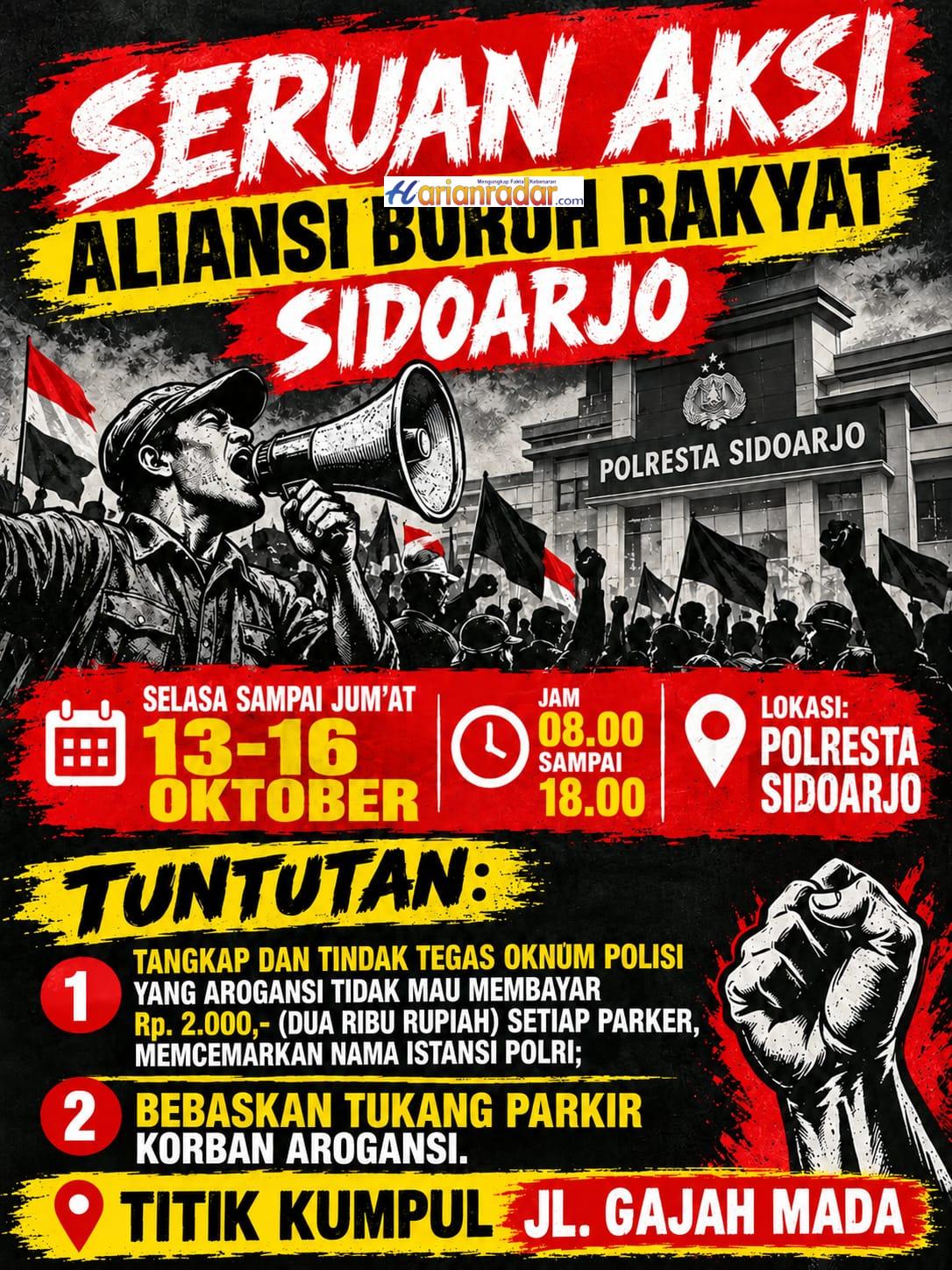 Aliansi Buruh Rakyat Gelar Aksi Empat Hari Beruntun