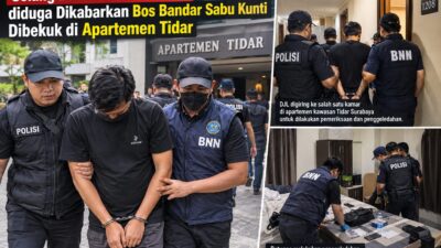 DJL Sang Bandar Narkoba Jalan Kunti Surabaya, Terciduk di Apartemen Tidar